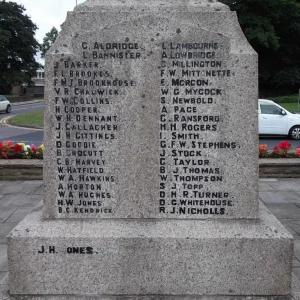 Aldridge War Memorial, Staffordshire.