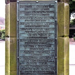 Four Oaks War Memorial, Staffordshire