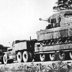 A39 tank on tow
