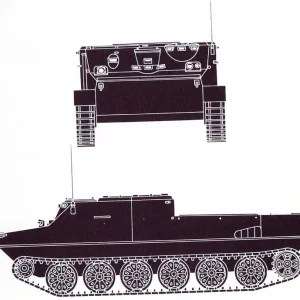 BTR 50 silhouette plan