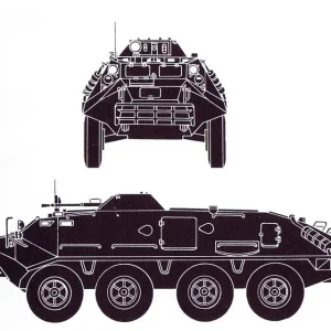 BTR 60 silhouette plan