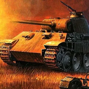 Panther tank art