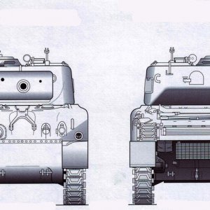M4A1 Tank drawing