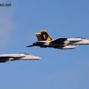 A pair of FA-18 Hornets