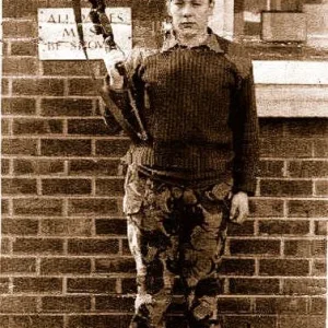 COMPOUND GATE GUARD. LONDONDERRY, N/IRELAND. 72/73.