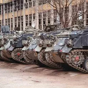 Line up of 432 APC's