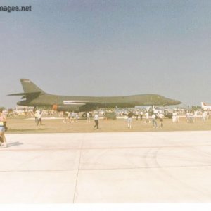 B-1B Lancer and escort