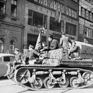 Czechs use captured German AFV 1945