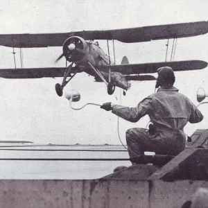 Fairey Swordfish carrier landing