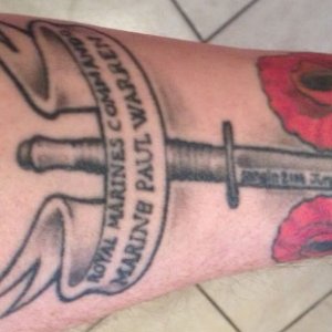 Tattoo Royal Marine Paul Warren
