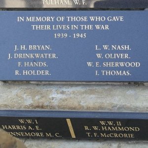 Bidford-on-Avon War Memorial, Warwickshire