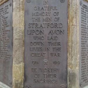 Stratford upon Avon W W 1 War Memorial