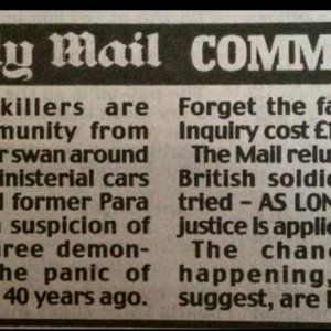Daily Mail Northern Ireland Para Arrest