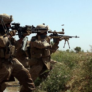 1st Recon USMC engage Taliban