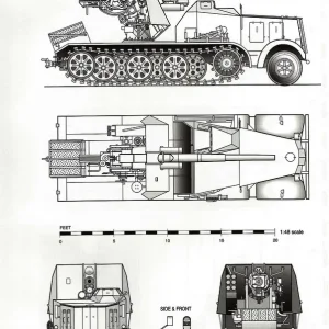 88mm FlaK18 and Zugkraftwagen 12t (Sd.Kfz.8) DB9