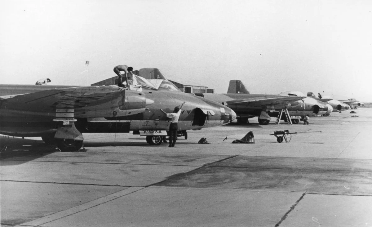 16 Sqn Canberra B(I).8 XH234 & WT340 At Decimomannu In Oct 1971