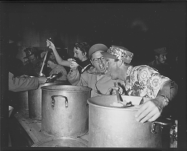 1952 October 12, USO Troupe-Mickey Rooney And Members Of His