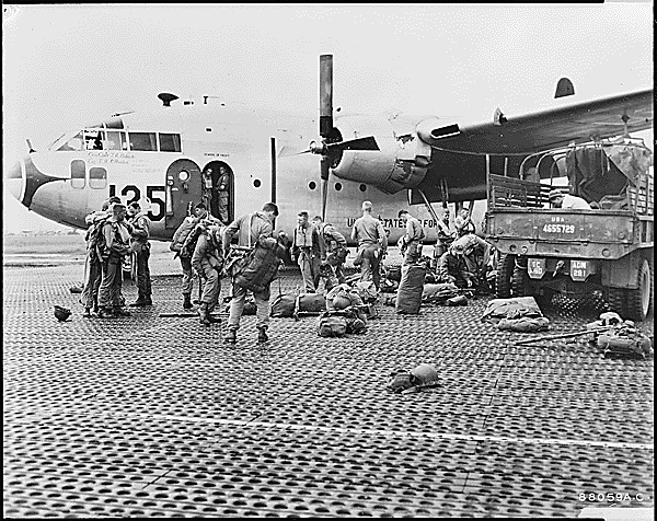 1953 July 2, Paratroopers Put On Parachutes And ‘Mae West’ L | A ...