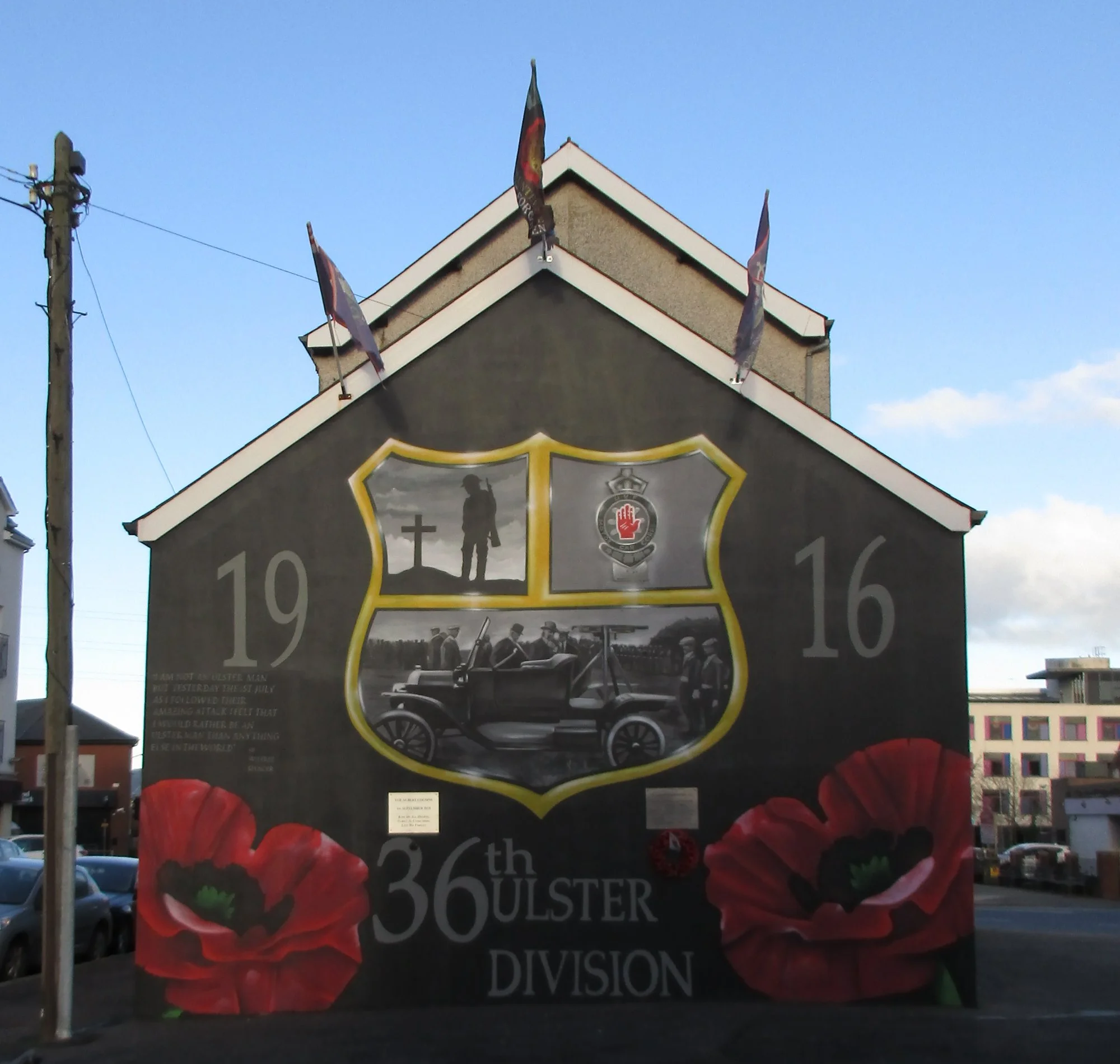 36th Ulster Division mural | A Military Photo & Video Website