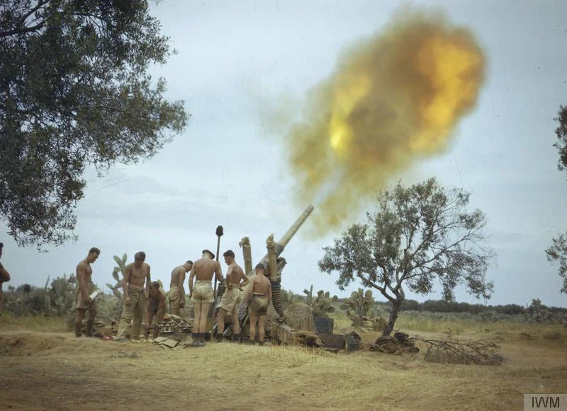 4.5 Inch Gun Firing Ww2