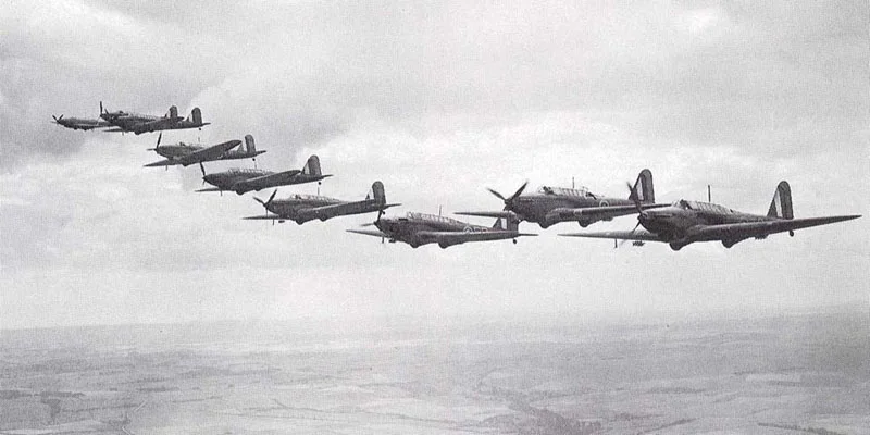 A flight of 52 & 63 Sqn Battles