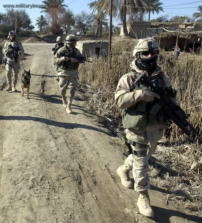 Airmen of Task Force 1041 patrol the local area
