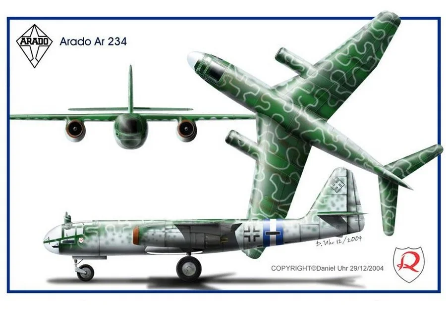 Arado 234 чертеж