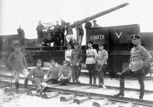 Armored Trains of White Russian forces