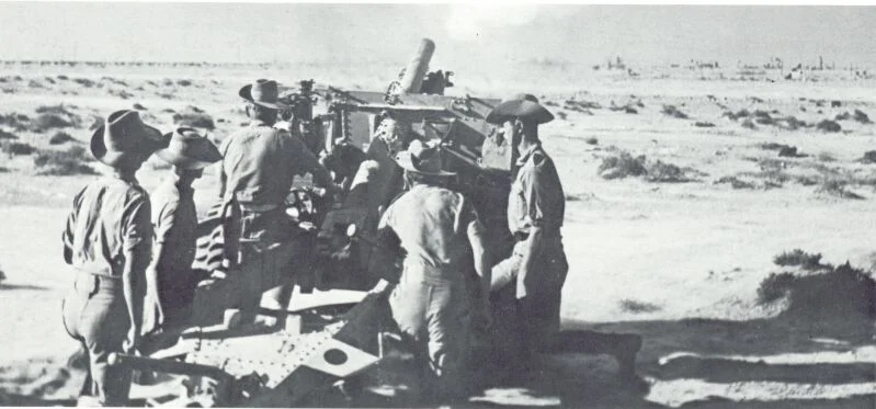 Australian artillery in North Africa