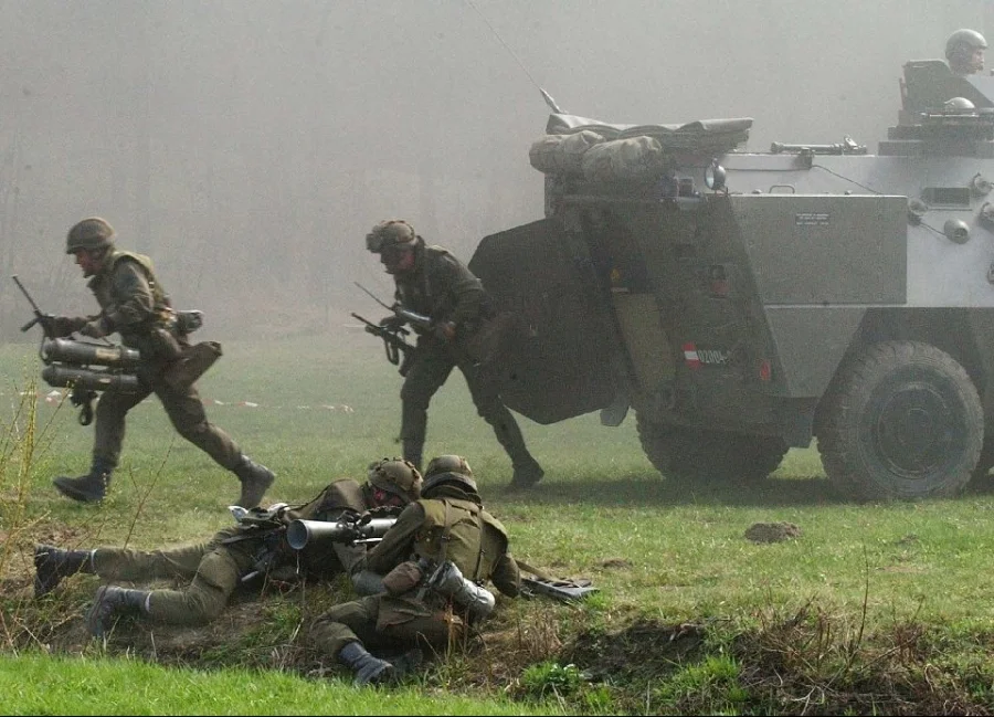 Austrian Infantry with Pandur APC