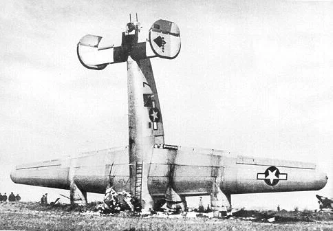 B-24 Nose to the ground