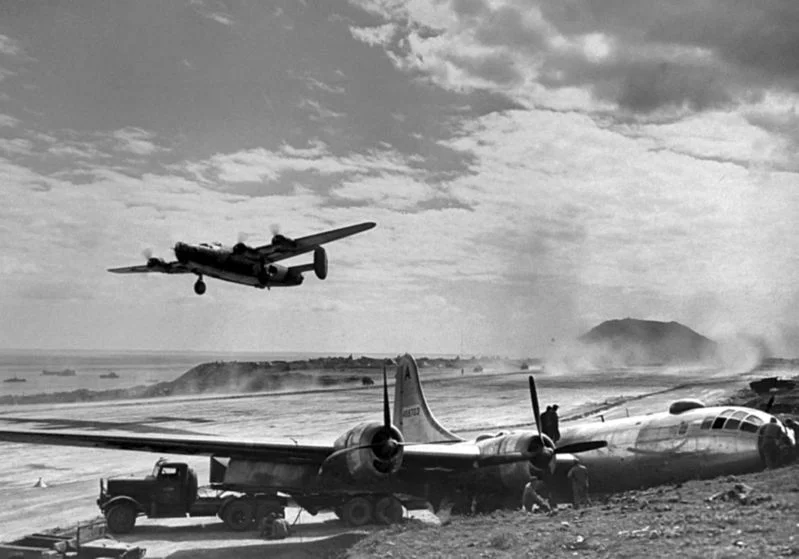 B29 Bomber Crash Iwo Jima