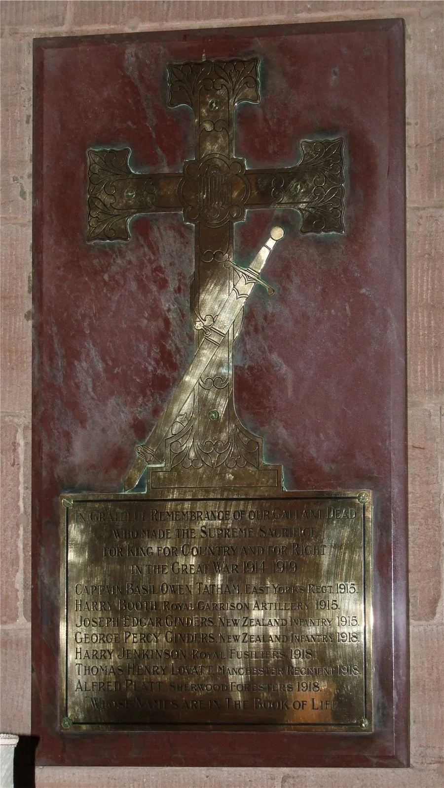 Barthomley WW1 War Memorial Cheshire