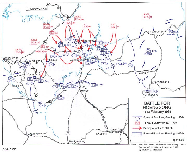 Battle For Hoengsong, 11-13 February 1951