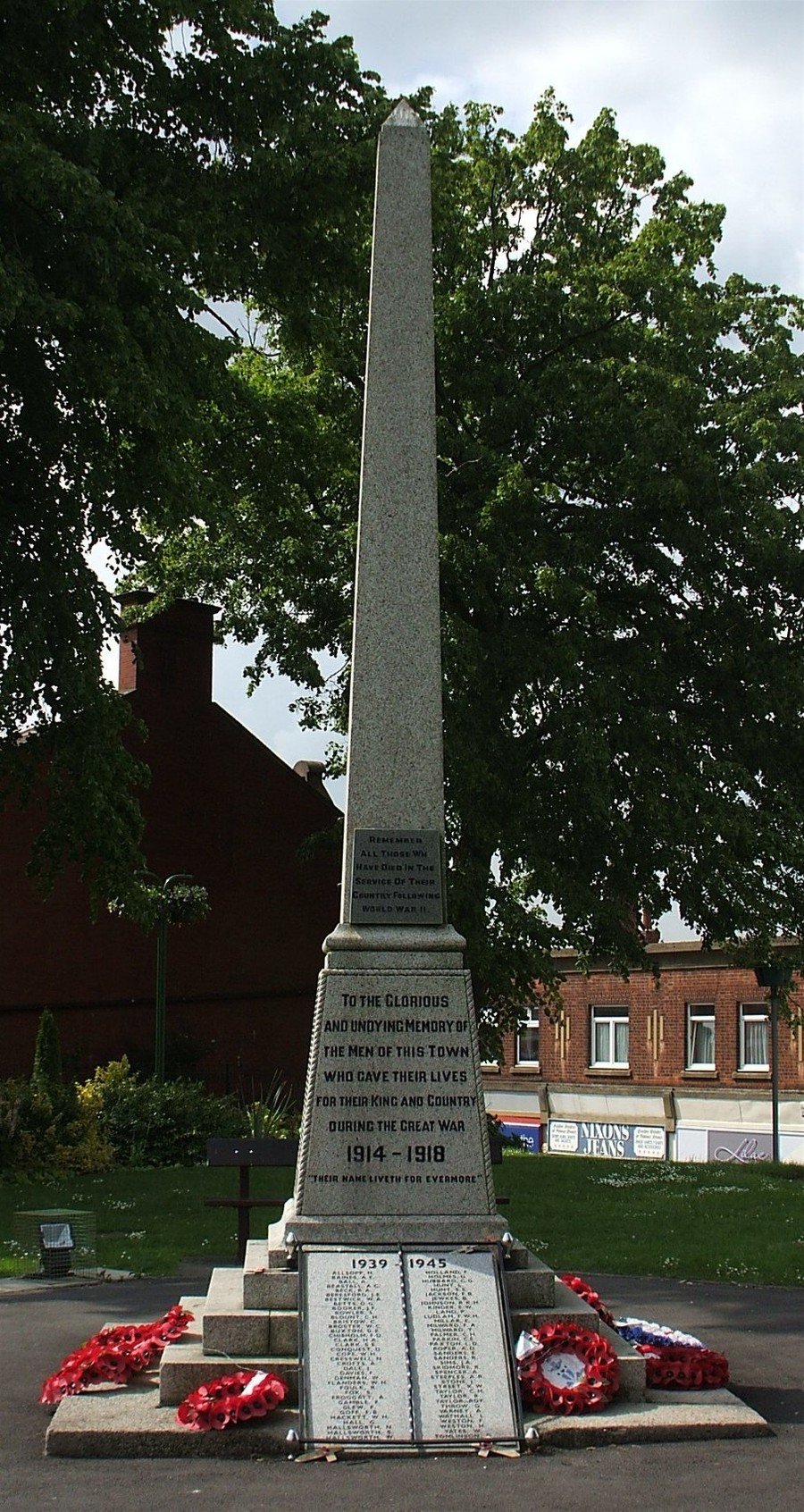 Belper War Memorial, Derbyshire