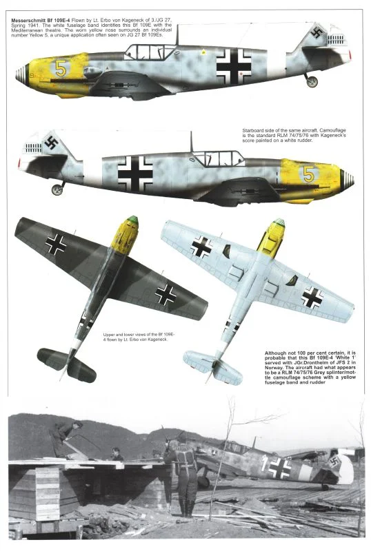 Bf109-e-e1-e3-e4-e7-and-e9-trop-variants-plus-the-spanish-legion-condor ...