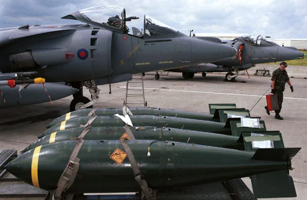 Bombs for a Harrier