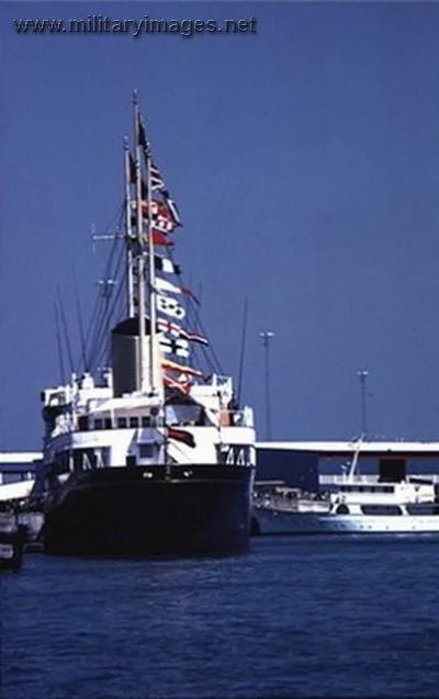 Britannia Berthed at Bahrain 1979