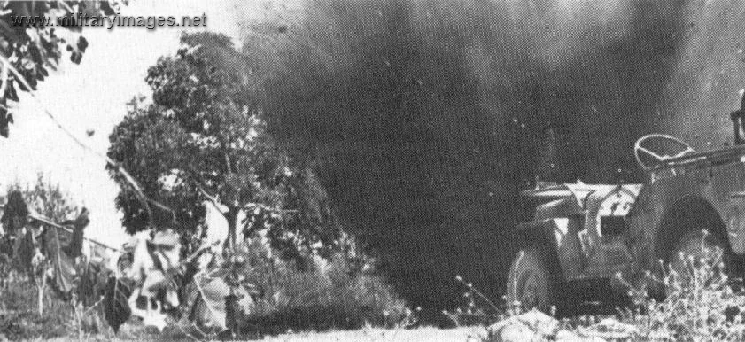 British Jeep under attack (WWII)