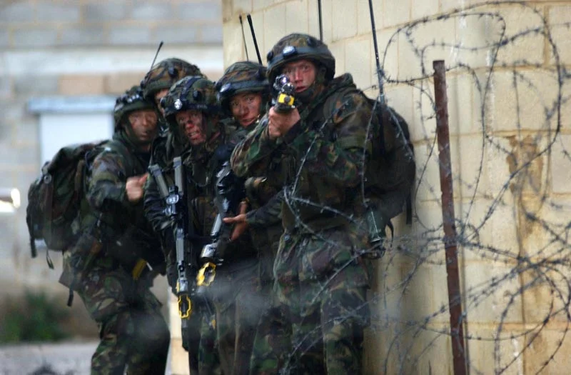 British Soldiers Training