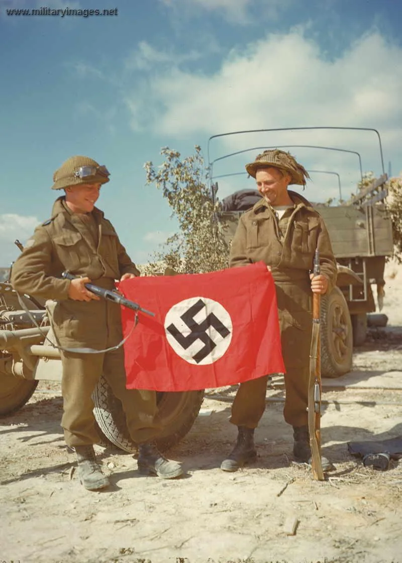 British Troops Capture Flag