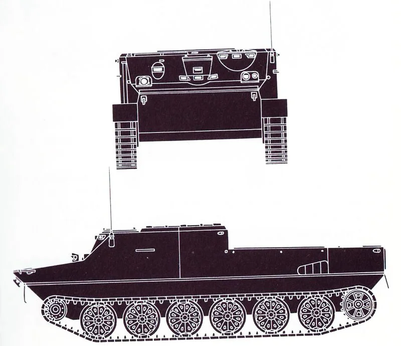 BTR 50 silhouette plan