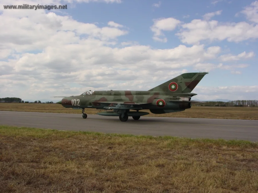 Bulgarian air force MiG 21 Fishbed fighter aircraft