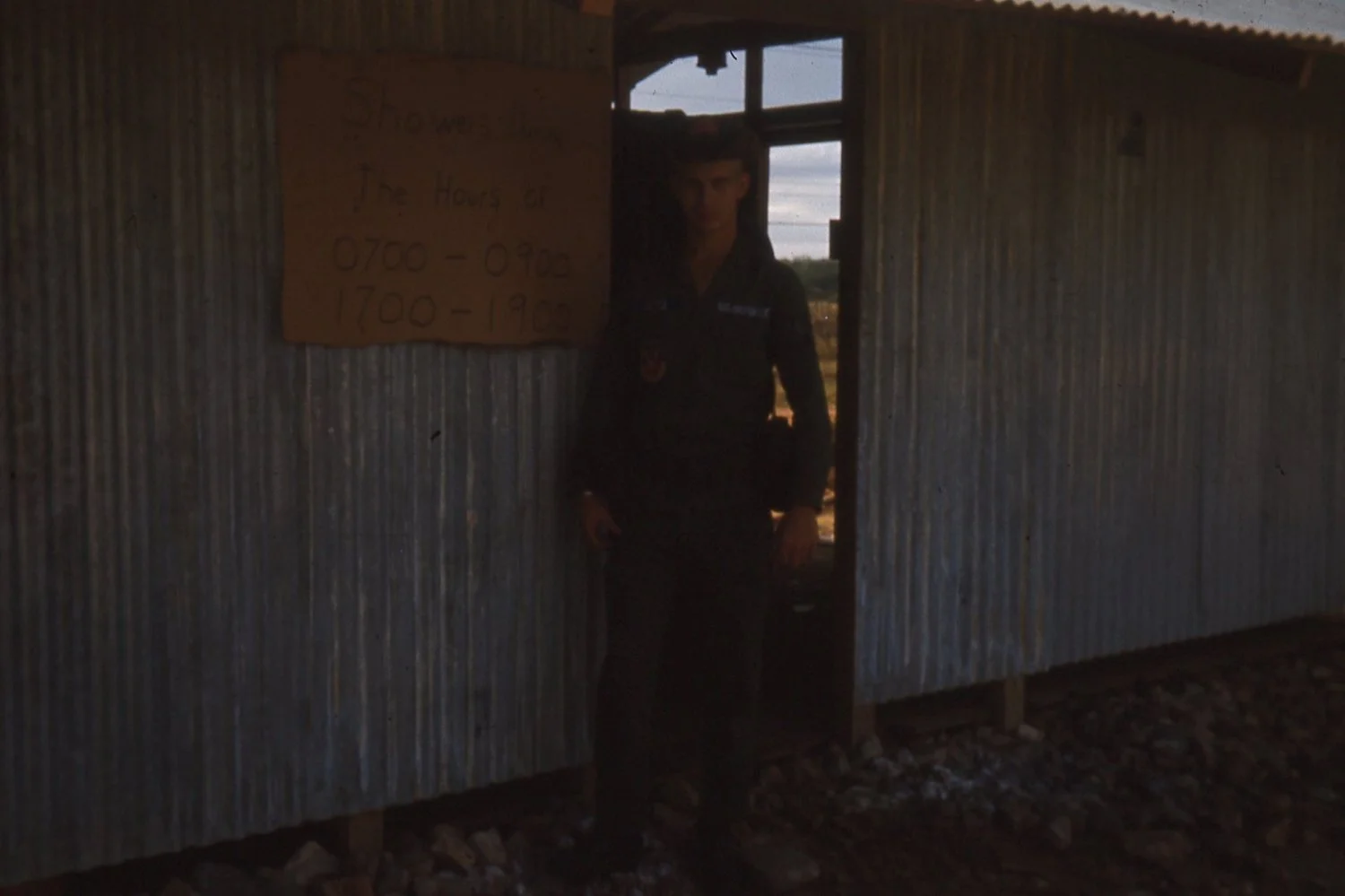 Camp Da Nang Showers - South 1966 Viet Nam