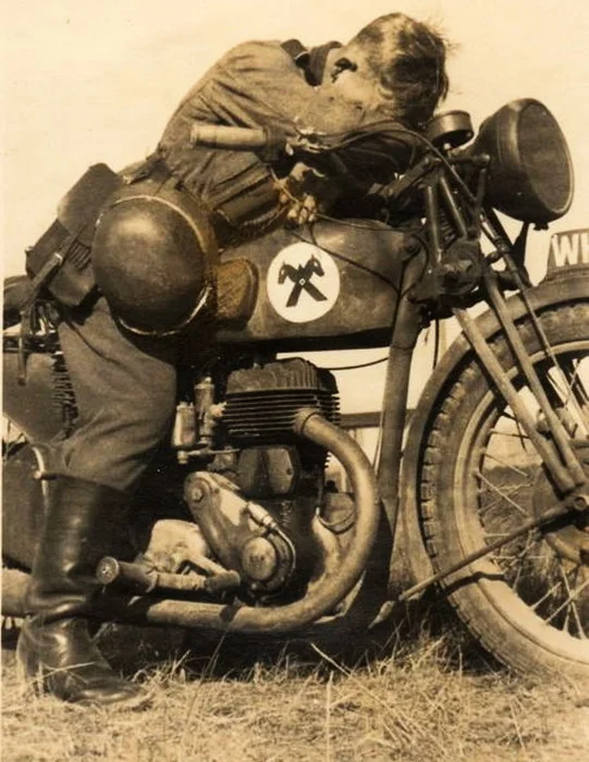 Captured BSA M20 Deluxe Motorcycle