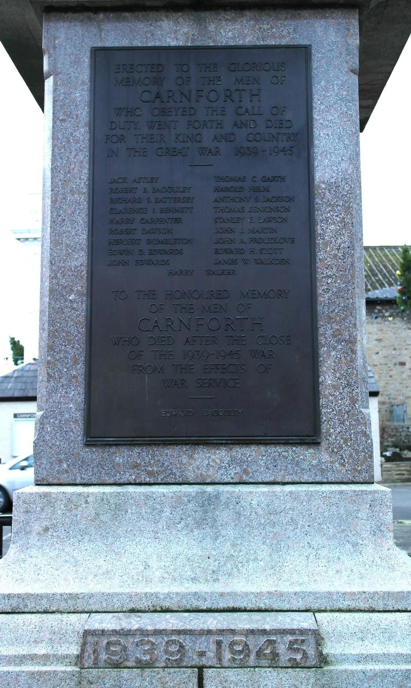 Carnforth War Memorial, Lancashire