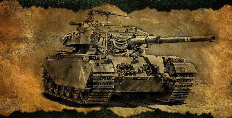 Centurion tank art