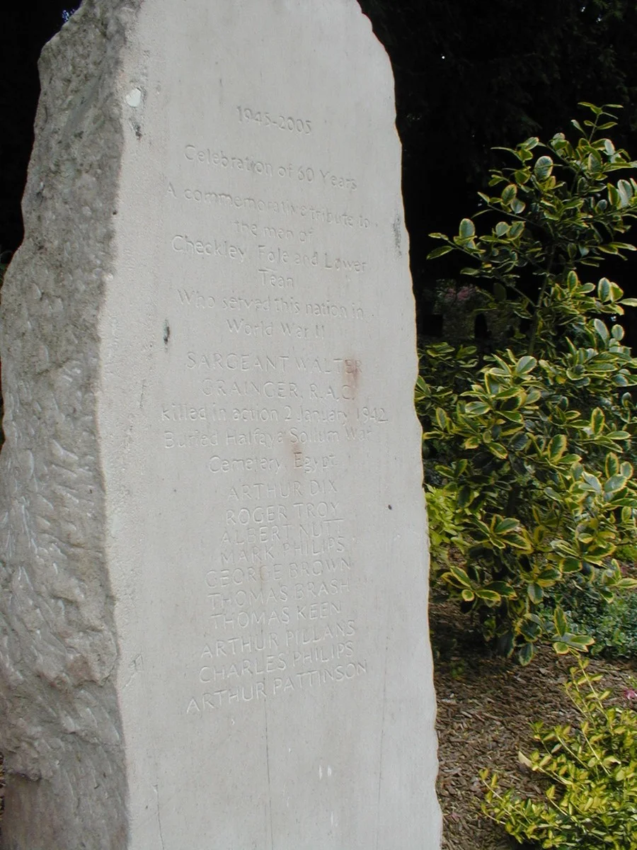 Checkley WW2 War Memorial Staffordshire