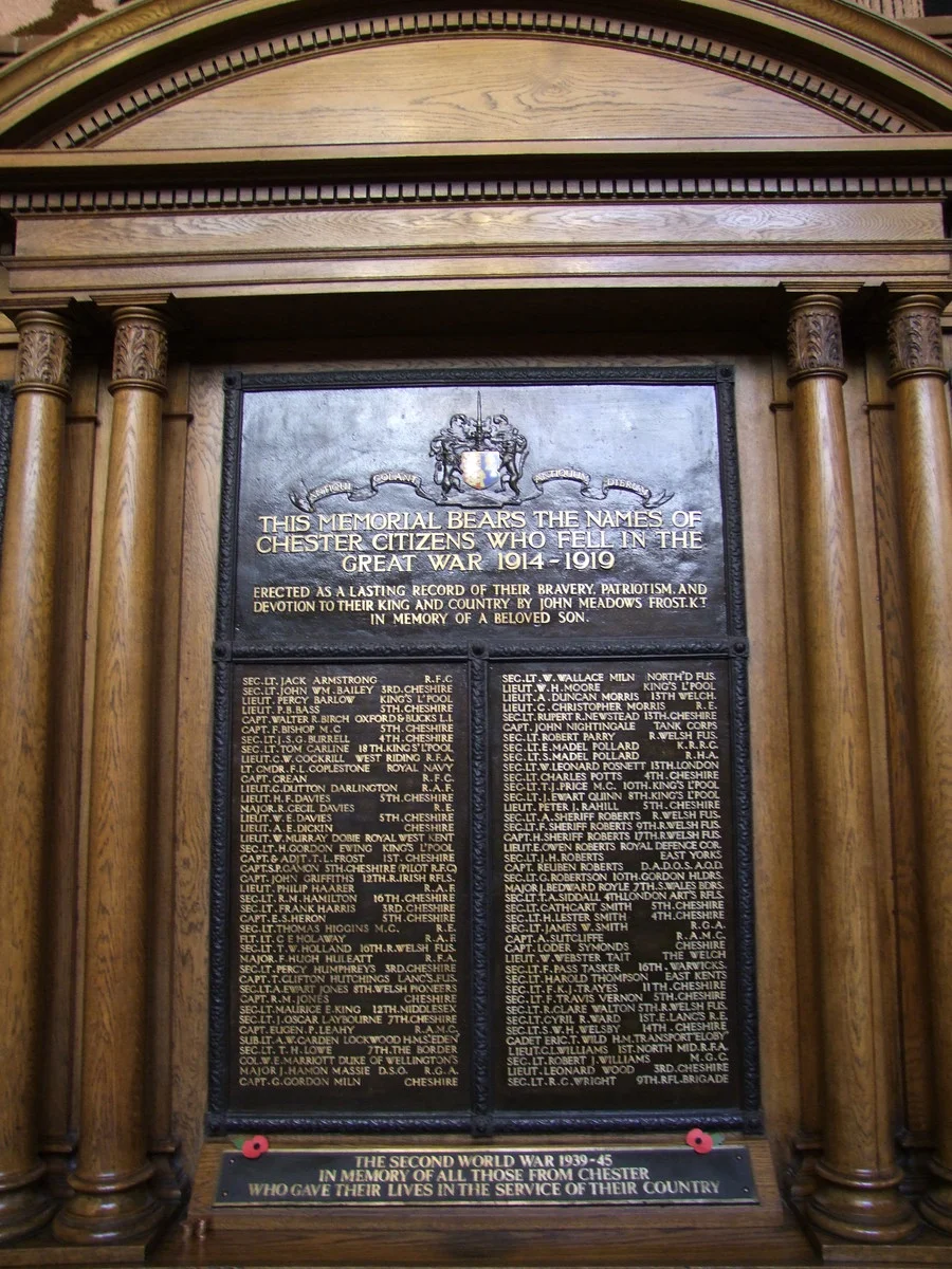 Chester Town Hall War Memorial | A Military Photo & Video Website