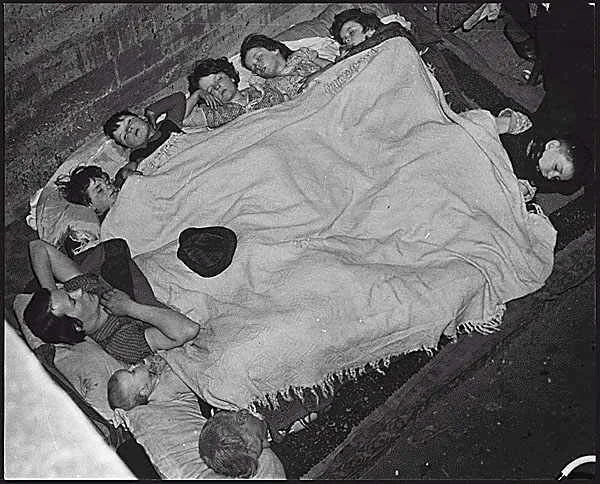 Children in Air Raid Shelter